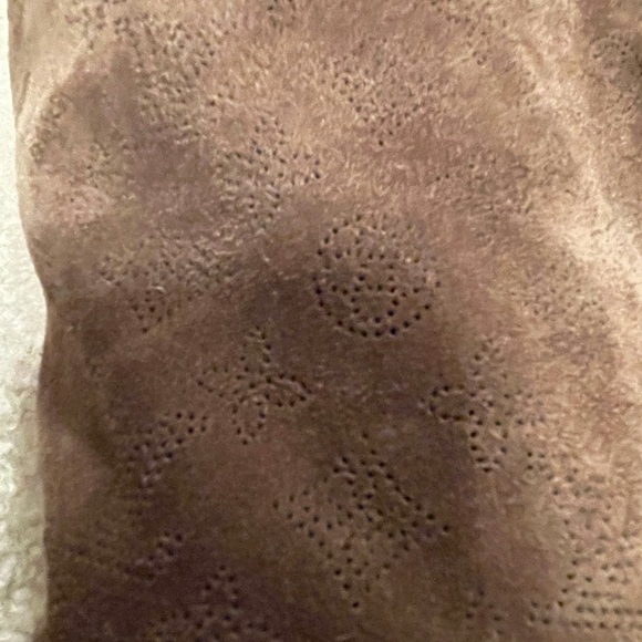 Louis Vuitton Tan Perforated Emblem Suede Boots - Picture 9 of 16